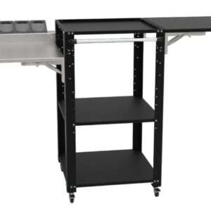 Carrello cucina tavolo da Lavoro Consolle per Forno Pizza - Nero