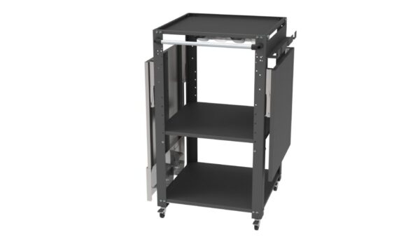 Carrello porta forno Space004N-RIP Il carrello porta forno Space004N-RIP è ideale per forni a legna e a gas, perfetto per pizzaioli professionisti e amatoriali. Realizzato in acciaio resistente con ripiani spaziosi, offre supporto stabile per il forno e spazio per legna, utensili e ingredienti. Grazie alle ruote piroettanti con freno, è facile da spostare e stabile durante l'uso. Perfetto per chi cerca un carrello funzionale e robusto per la pizza fatta in casa o in pizzeria.