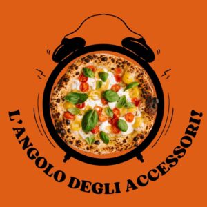 Accessori professionali per carrello pizza Space One: ganci porta pale, ripiano in acciaio inox e porta bombola integrato per cucina outdoor.
