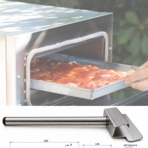 SPACE GRIP, pinza per teglia in ferro blu in acciaio inox AISI 304 di Space One Pizza